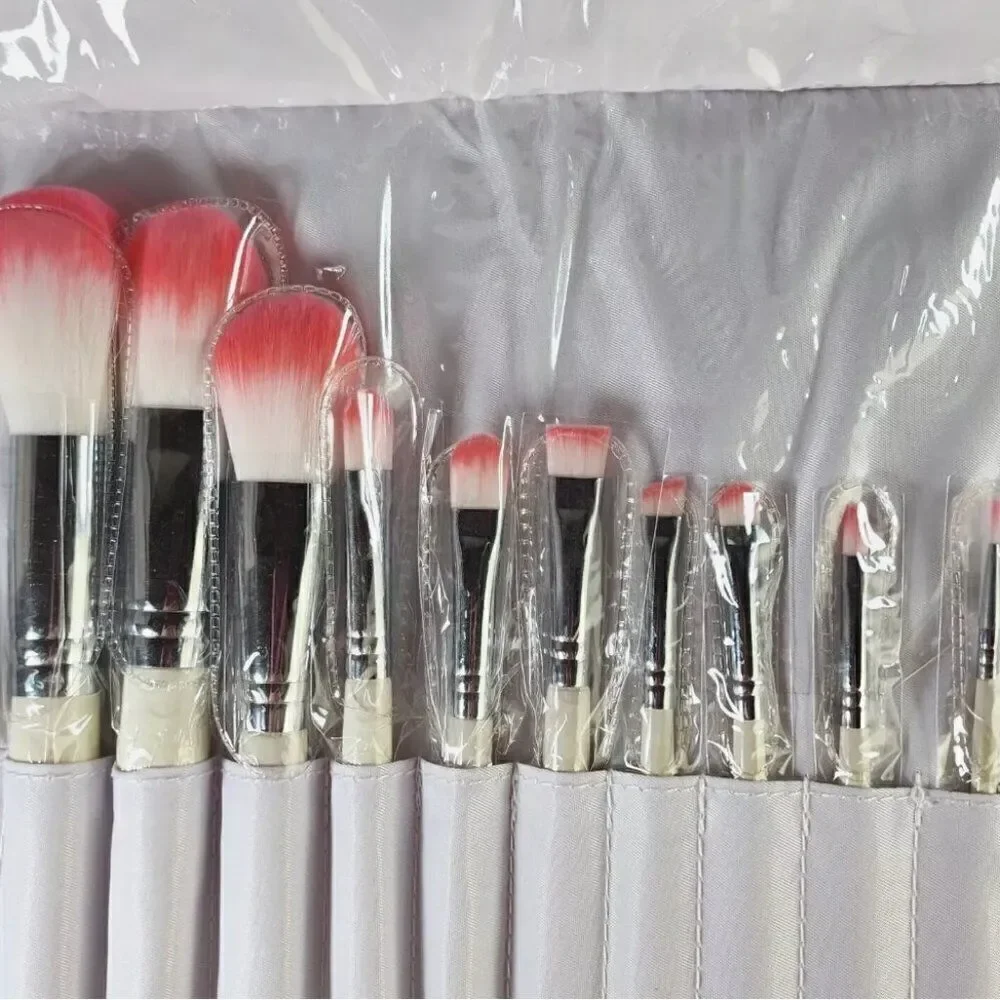 Mica Beauty Cosmetics 10 piece makeup brush set NWT and in sealed box
